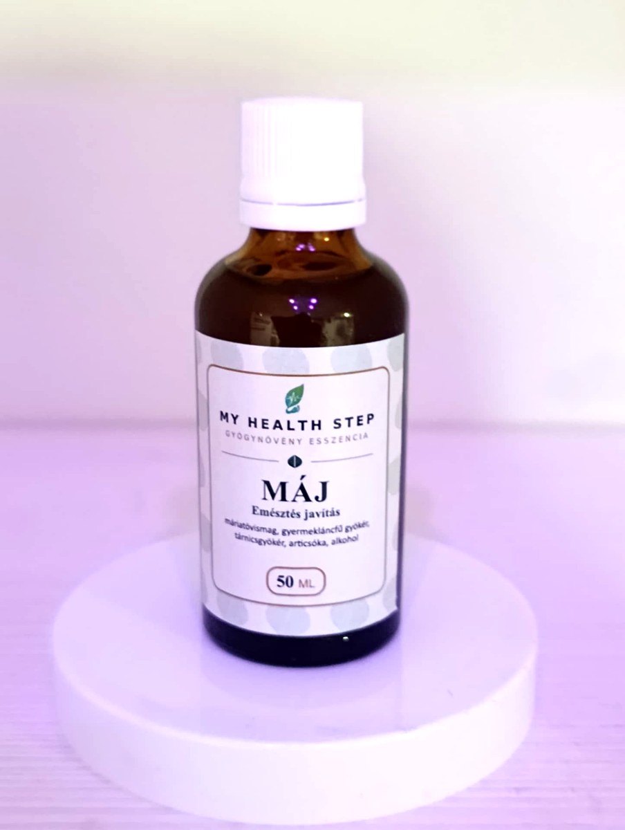 MY HEALTH STEP MÁJ – Méregtelenítés & regeneráció gyógynövénykivonat, 50 ml