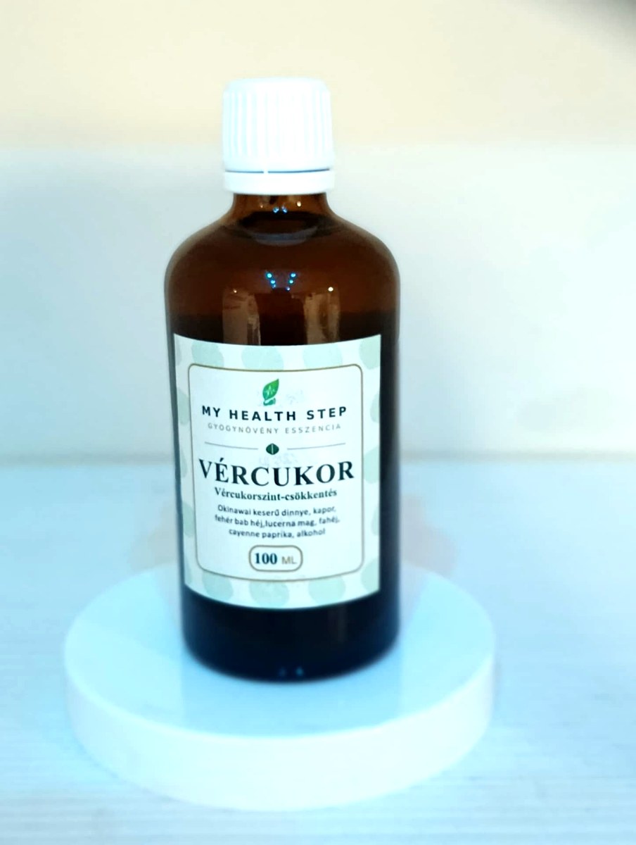 MY HEALTH STEP VÉRCUKOR – Anyagcsere & vércukor egyensúly gyógynövénykivonat, 100 ml