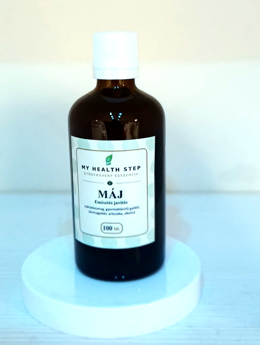 MY HEALTH STEP MÁJ – Méregtelenítés & regeneráció gyógynövénykivonat, 100 ml