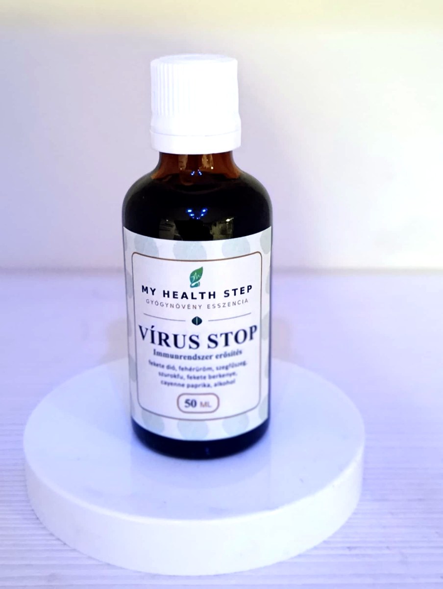 MY HEALTH STEP VÍRUS STOP – Szezonális védelem gyógynövénykivonat, 50 ml
