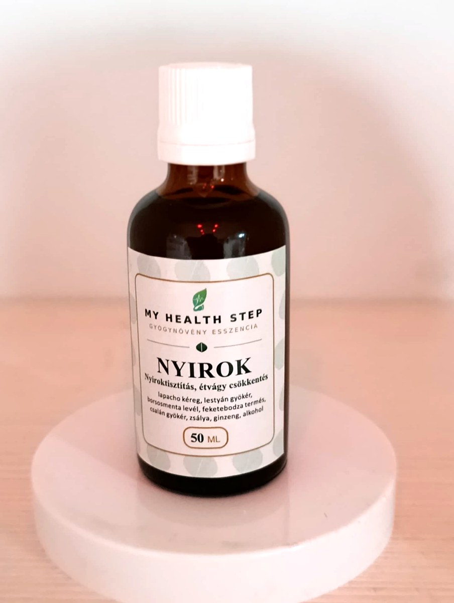 MY HEALTH STEP NYIROK – Nyiroktisztítás & testsúly gyógynövénykivonat, 50 ml