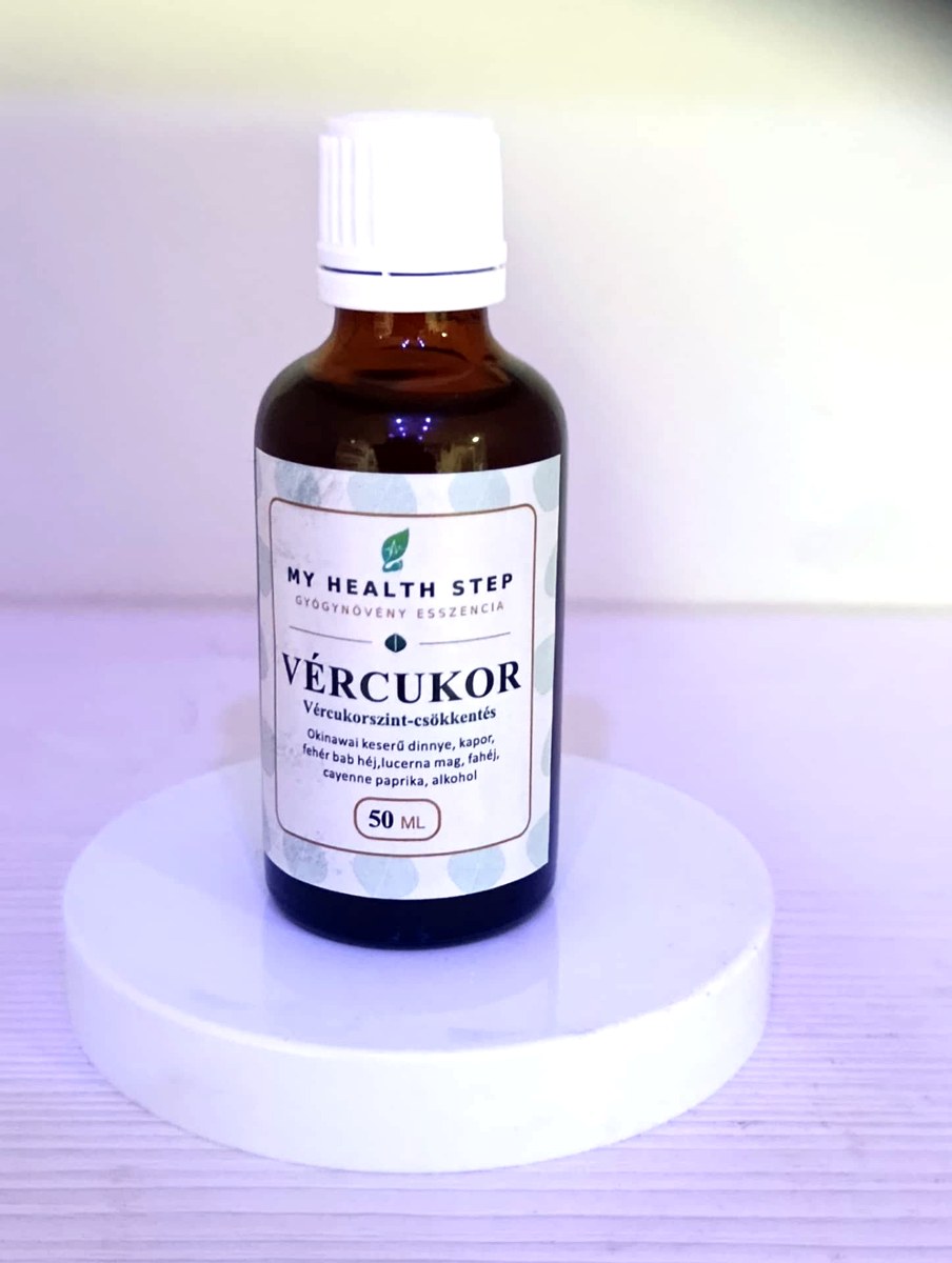 MY HEALTH STEP VÉRCUKOR – Anyagcsere & vércukor egyensúly gyógynövénykivonat, 50 ml