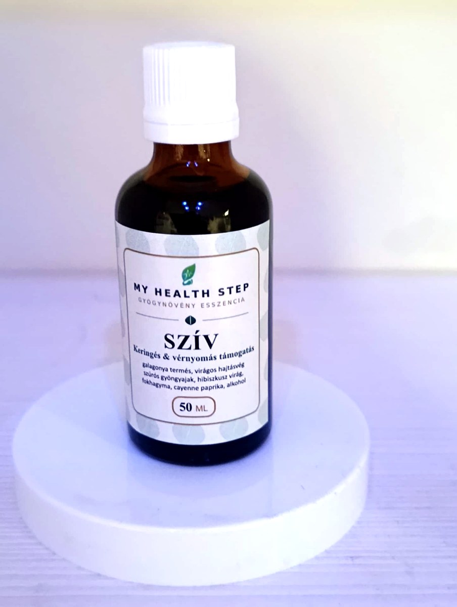 MY HEALTH STEP SZÍV – Keringés & vérnyomás támogatás gyógynövénykivonat, 50 ml