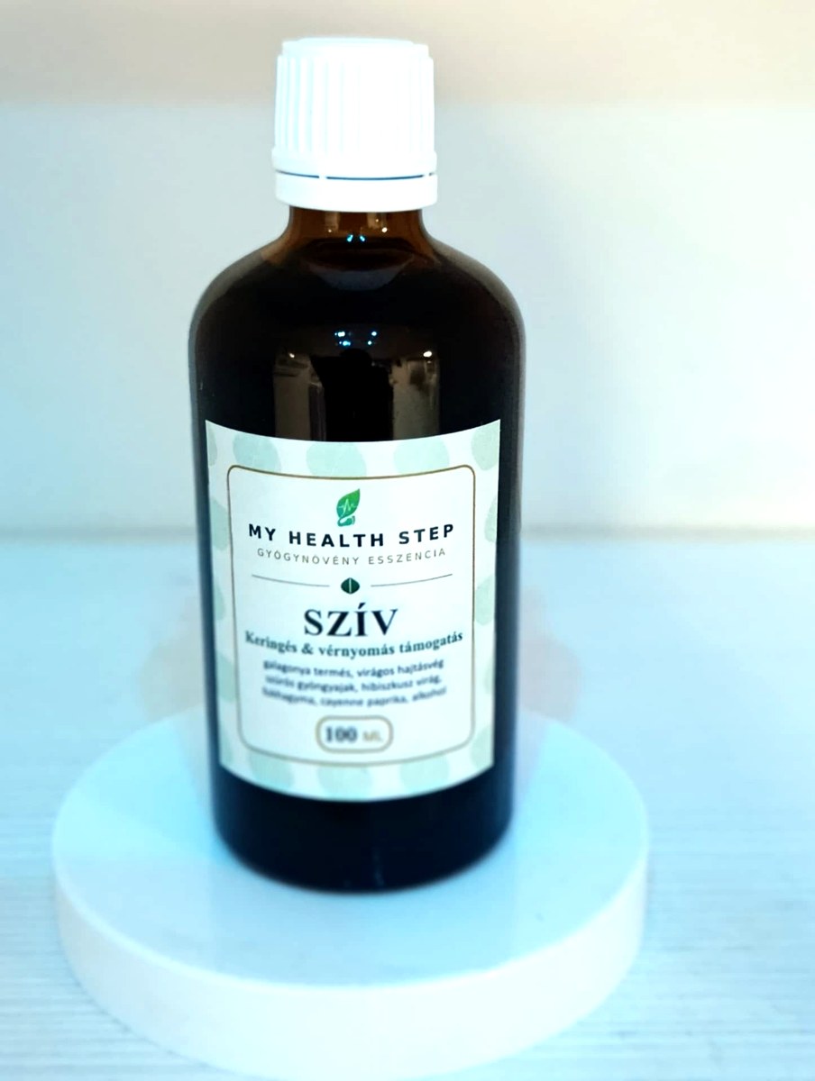 MY HEALTH STEP SZÍV – Keringés & vérnyomás támogatás gyógynövénykivonat, 100 ml
