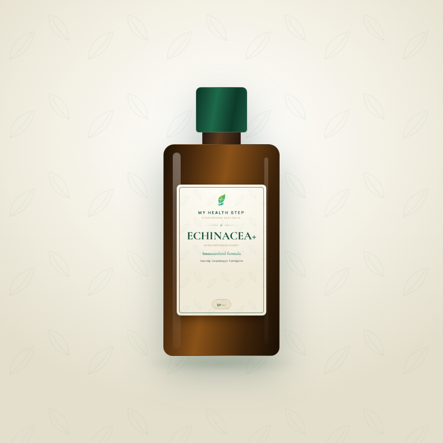 MY HEALTH STEP ECHINACEA+ – Immunerősítő formula gyógynövénykivonat, 100 ml